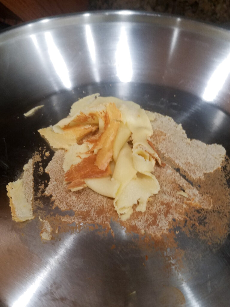The first ruined crepe.